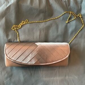 Coldwater Creek Cream/Rose Gold Formal Clutch